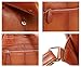 Heshe Womens Genuine Leather Backpack Casual Daypack Ladies Fashion Bag (Sorrel)