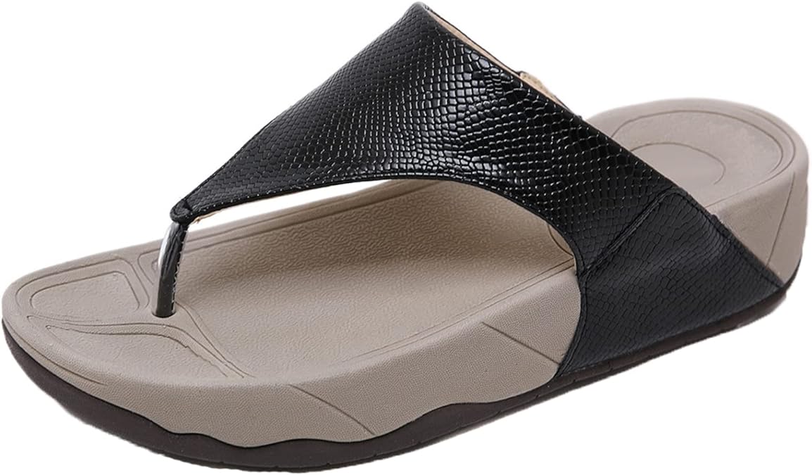 Amazon.com | Thong Shoes for Women Spring Summer Slip-On Slippers Comfortable Simple Style Clip 
