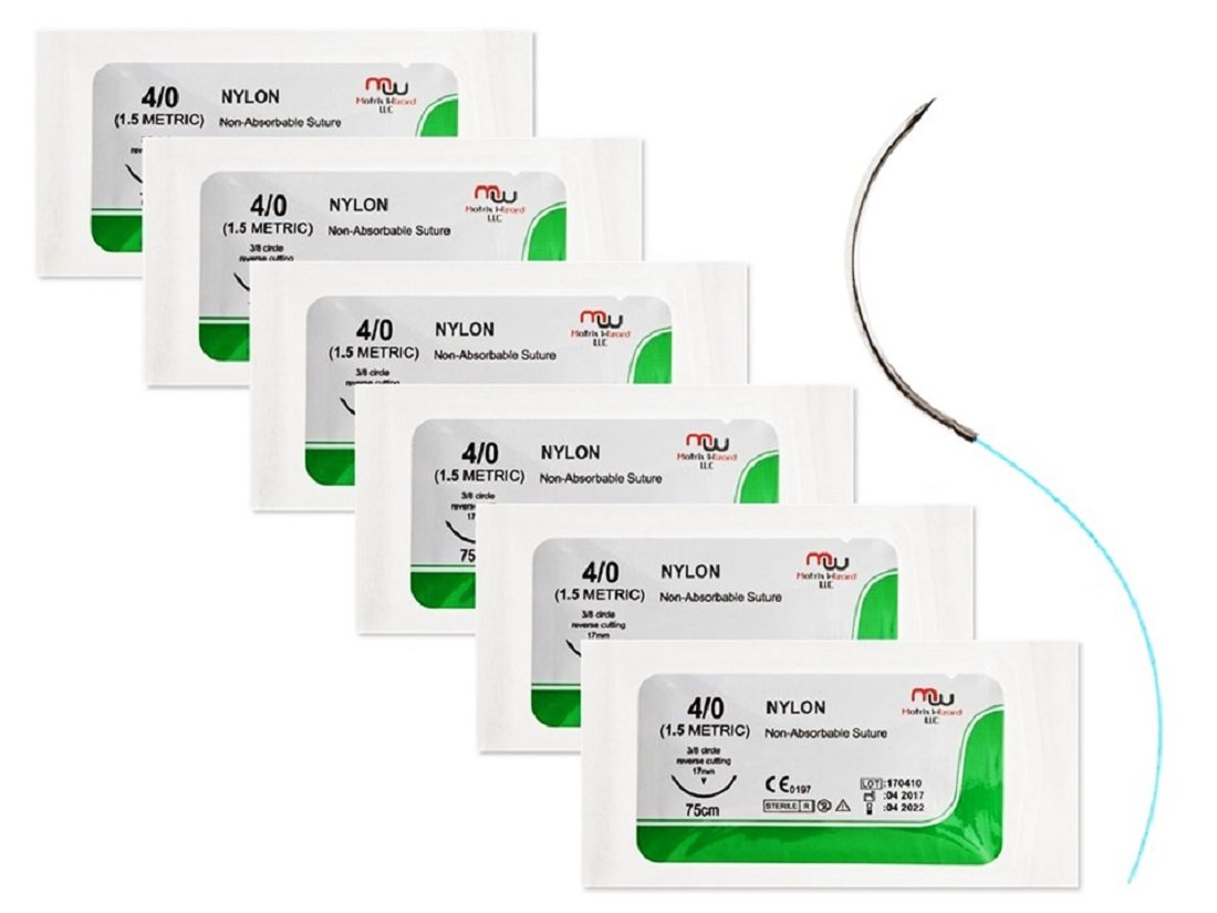 Sterile Sutures Thread With Needle Medical Surgical Practice Kit