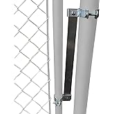 Sta-klos Self Closing Gate Closer Hinge Spring Chain Link Made in USA | Stainless steel; fits 2-2.5in posts, 1.25-1.625in frames, min 1-7/8in gap; adjustable tension for dog, pool, outdoor gates