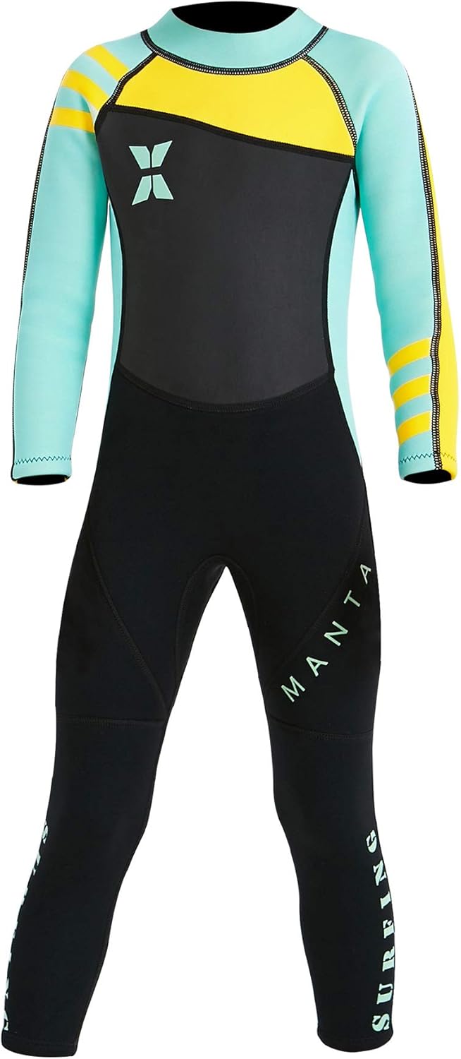 DIVE & SAIL Kids 2.5mm Wetsuit Long Sleeve One Piece UV Protection