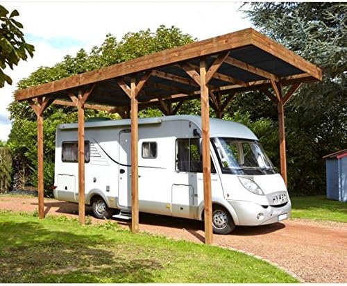 Madeira Carport Fur Camping Car Behandeltes Holz Amazon De Garten