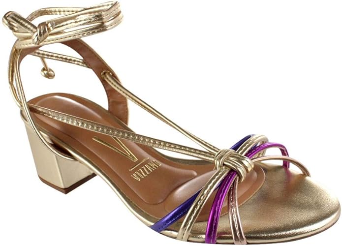 sandália salto médio vizzano