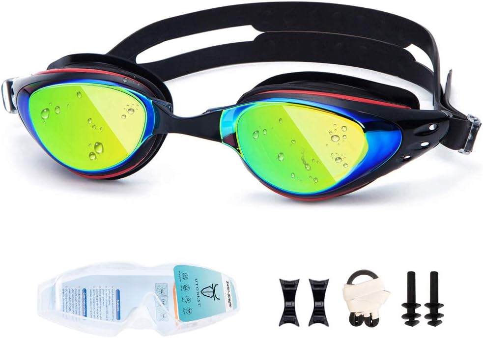 UTOBEST Nearsighted Swimming Goggle for Men Women, Shortsighted Swim Goggles for Adults Youth Kids
