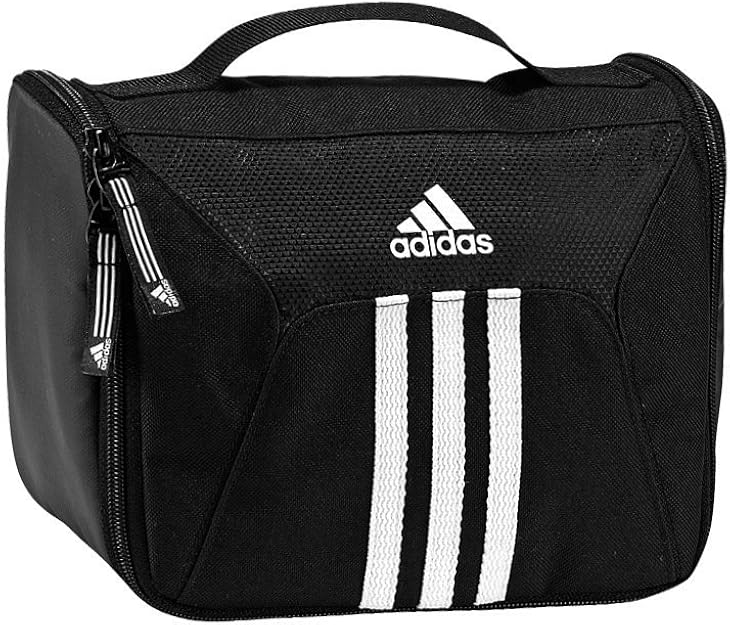 adidas Wash Bag Unisex 3 Stripes Essentials 22 cm black / white Size16