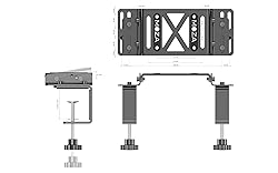 MOZA Table Clamp for Sim Racing DD Wheel Base, Tilt
