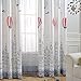 Melodieux Hot Air Balloon Window Thermal Insulated Grommet Top Curtains for Kids Room, 52 by 84 inch, Cream White (1 Panel)