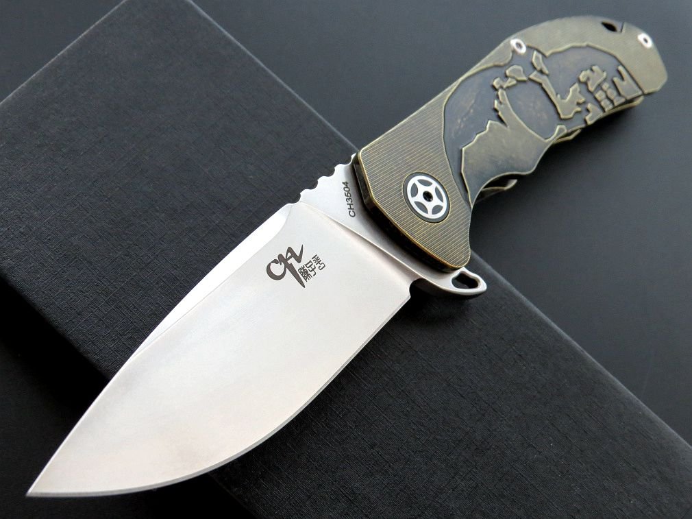 Eafengrow CH3504 Flipper Folding Knife Camping Fruit Pocket Knives EDC