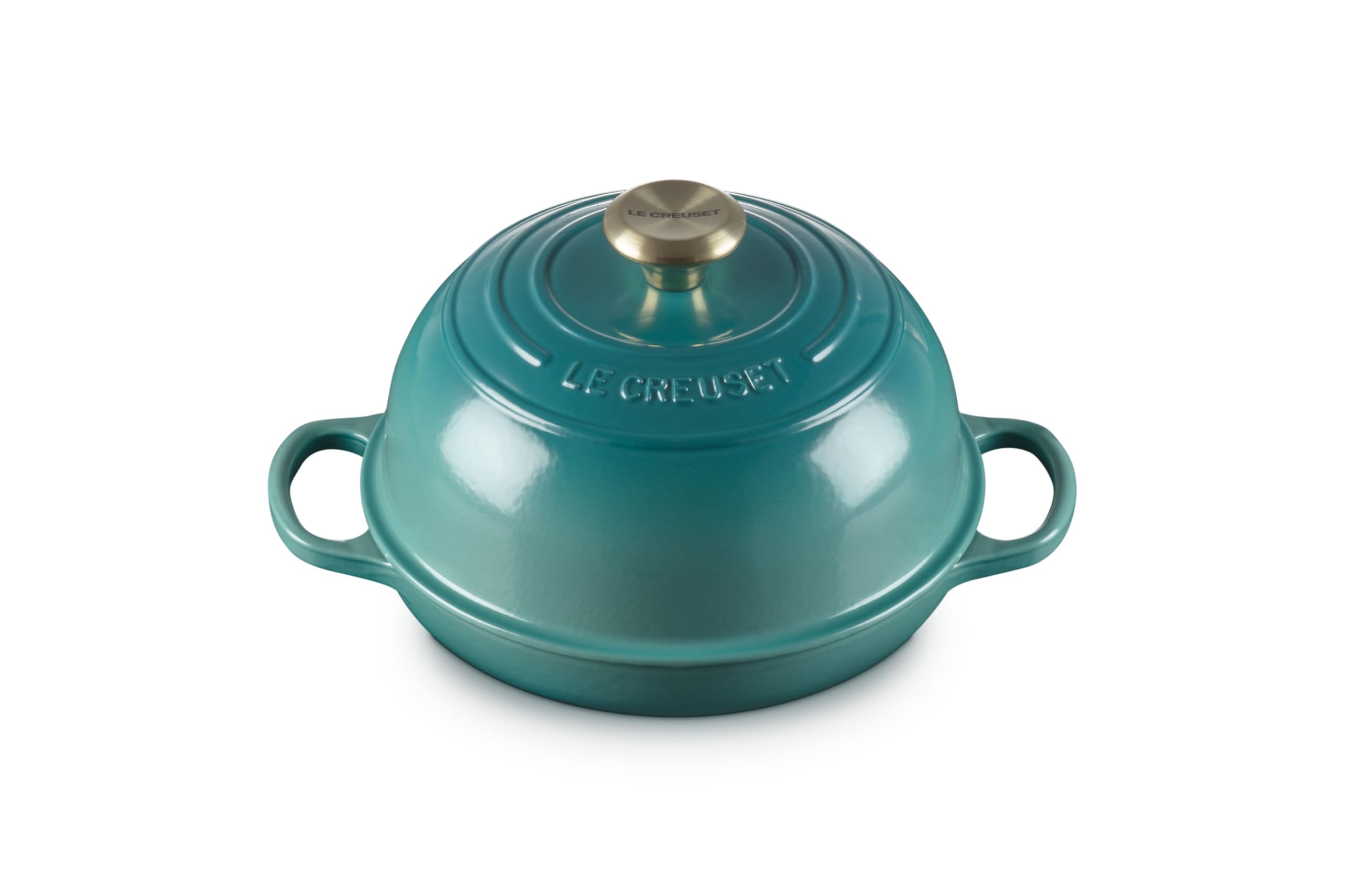 Le Creuset Enameled Cast Iron Signature Round Bread Oven, 9.5 inch, Riviera