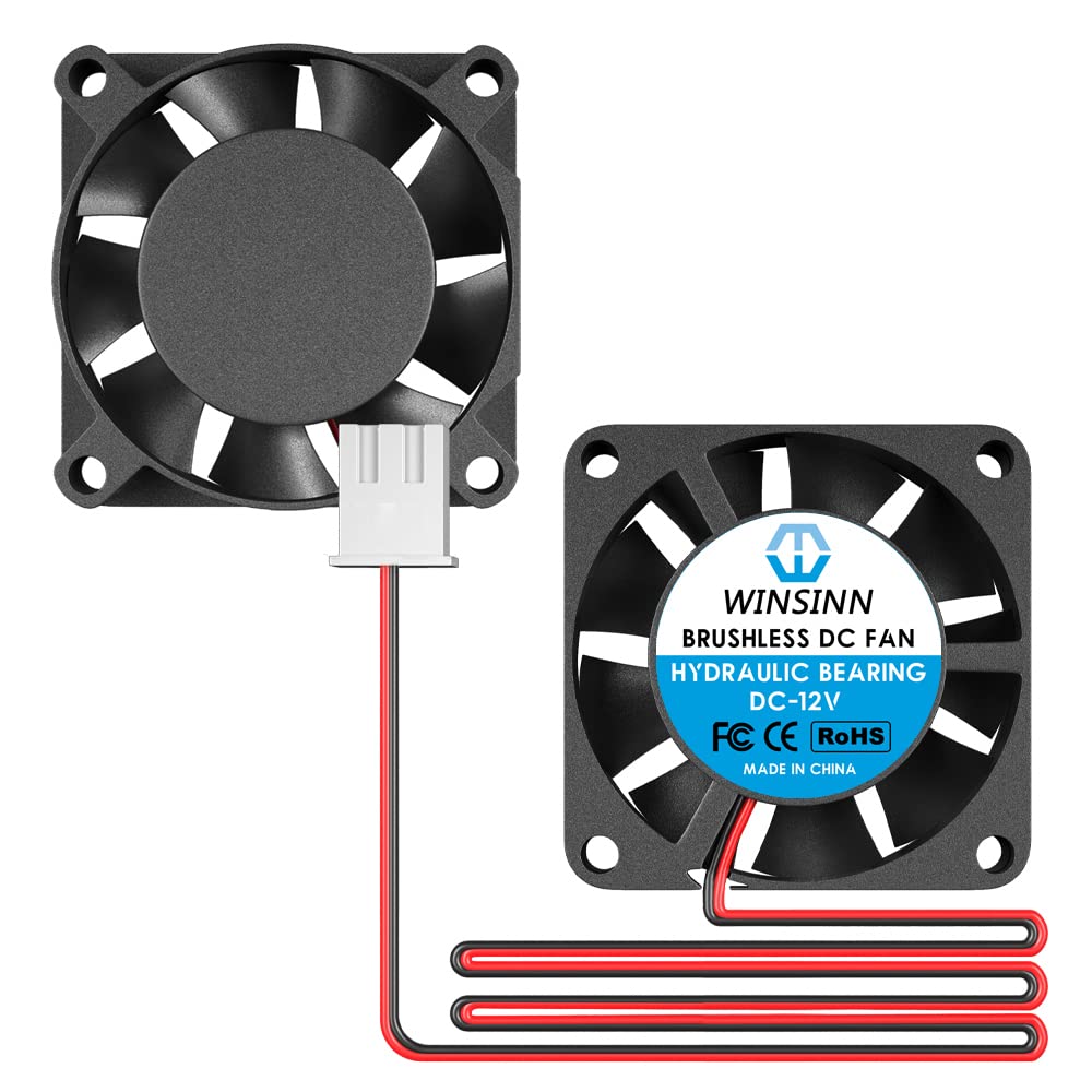 WINSINN Mini 25mm Fan 12V Hydraulic Bearing Brushless 2507 25x7mm - High Speed (Pack of 4Pcs)