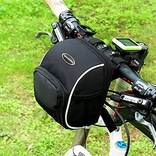 Tancendes Bicycle Cycling MTB Bike Basket Front Frame Tube Handlebar Bag With Rain Cover