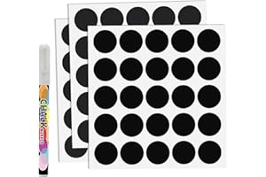 SVNOOC Waterproof Spice Labels for Jars, Containers, Craft Rooms, Weddings, Storage, Reusable Chalkboard Label Stickers with 1 Liquid Marker, Organize Your Home & Kitchen (75)