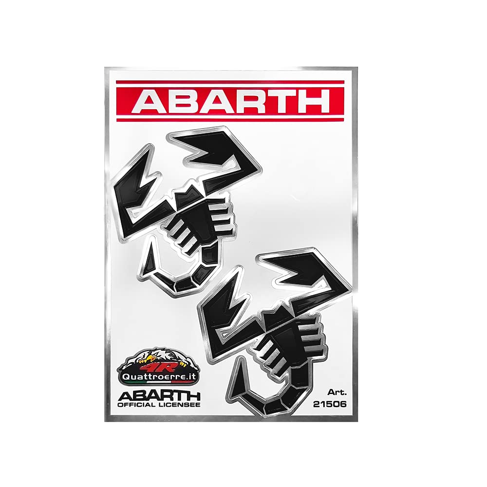 Abarth Racing Scorpions, 94 mm x 131 mm, Set of 2