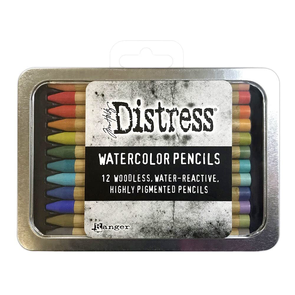 Ranger Tim Holtz Distress Watercolour Pencils Set 3-12 pcs