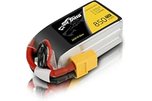 TATTU 850mAh 11.1V 75C 3S LiPo Battery Pack with XT60 Plug for Multirotor FPV 150 180 Size Quadcopter