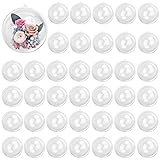 KUKLIPJIM 39 Pcs 4 Inch Clear Acrylic Fillable