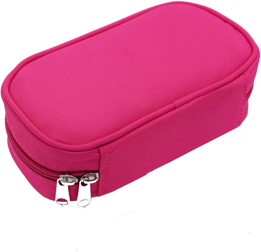 10 Bottles Essential Oil Carrying Case Holds for 5ml 10ml and 15ml Storage Bag(Purple,Black,Rose,Blue) (Rose)