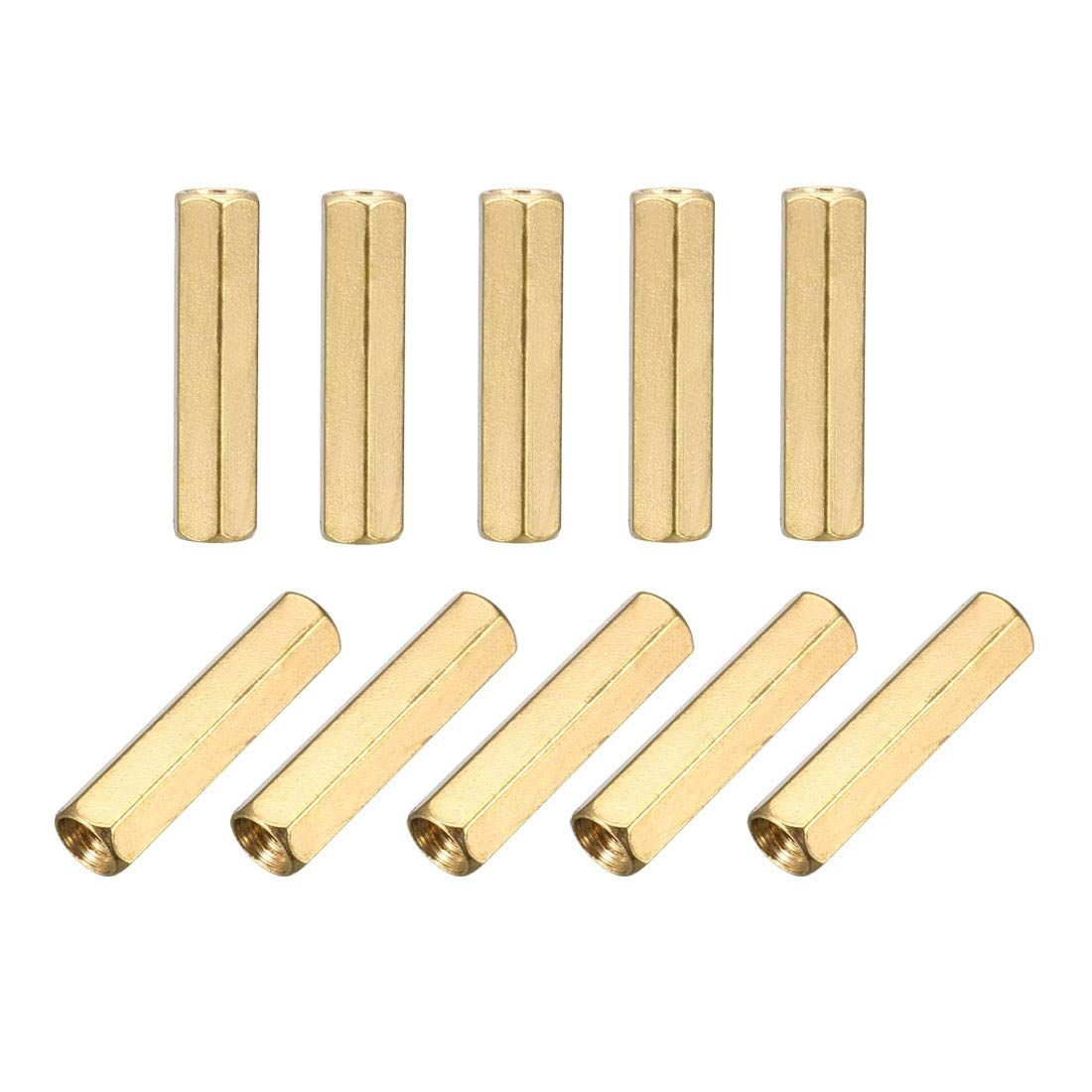 sourcingmap M3x20 Female-Female Hex Brass PCB Motherboard Spacer Standoff for FPV Drone Quadcopter, Computer & Circuit Board 25pcs
