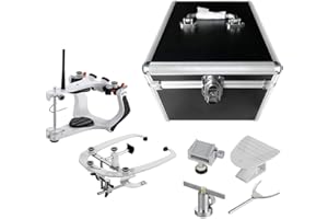 ORILAO Lab Articulator High Precision Semi-Adjustable with Standard Face Bow Aluminum Box