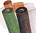 Premium Decor Decorative FLower Floral Mesh Ribbons for Gift, Wreaths or Holiday Wrapping, 21 Inch by 10 Yard Length, Set of 4