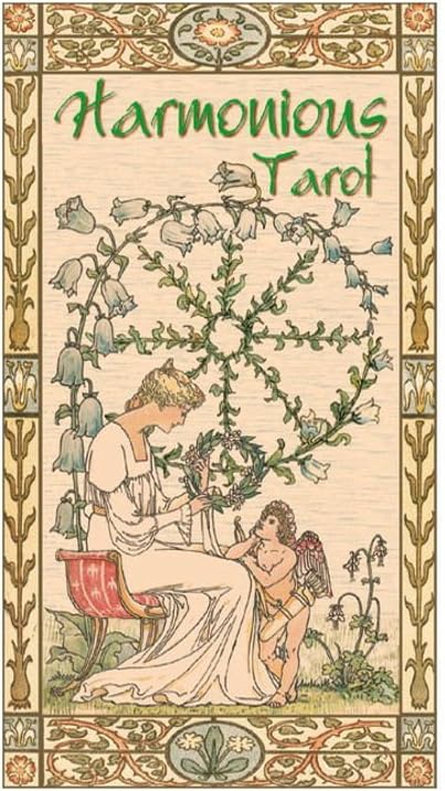 Green Cross ToadHarmonious Tarot, 78 Cards Deck with Multilingual Instructions (Standard)