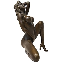 R REALONG Nude Female Bronze Sculpture - Sexy Naked