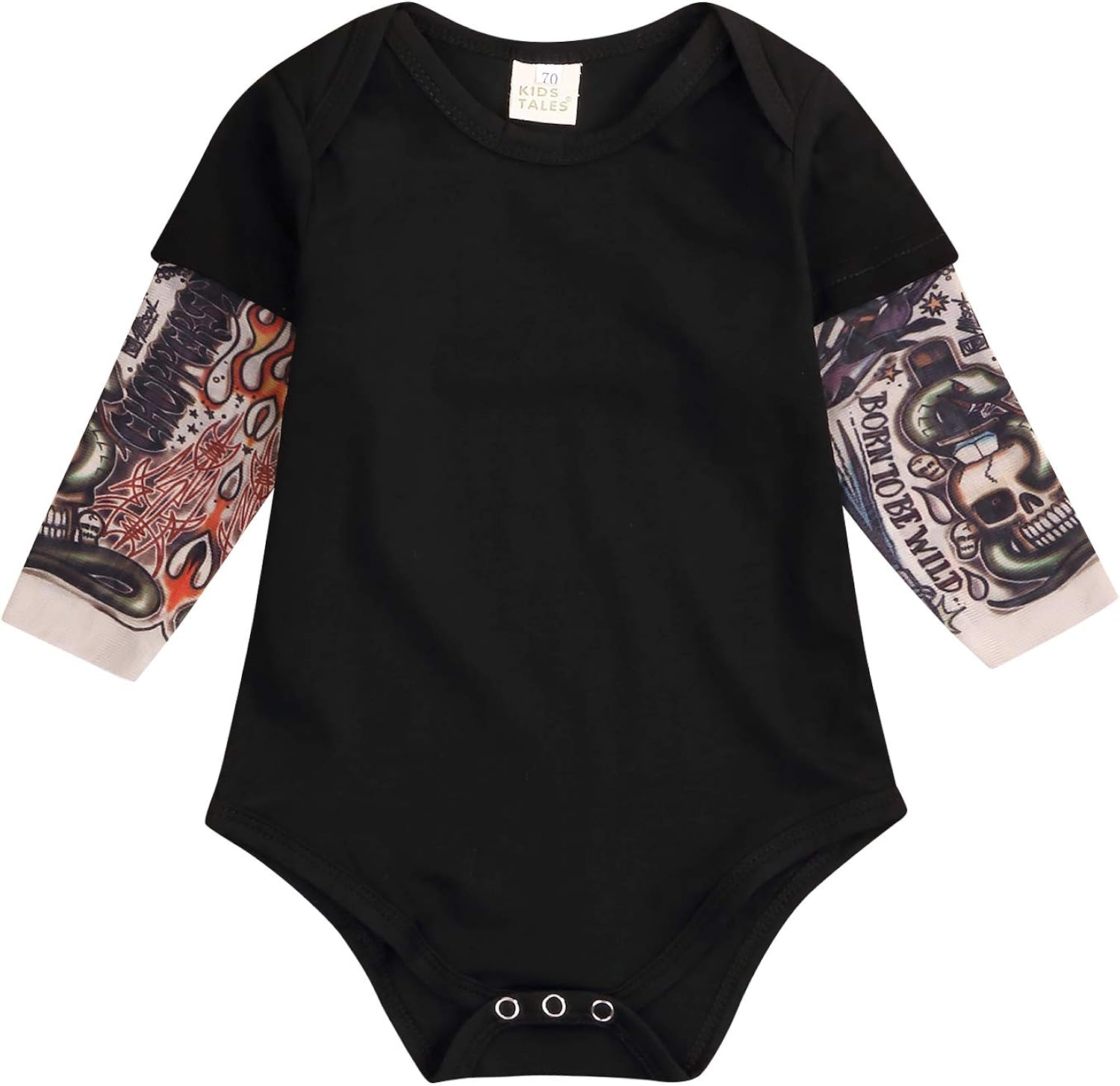 Outfits Sets Newborn Baby Girl Boy Romper Jumpsuits Bodysuit Tops Clothes Tattoo Long Sleeve Clothes Shoes Accessories
