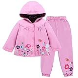 LZH Girl Baby Kid Waterproof Hooded Coat Jacket