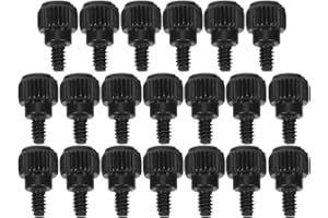 SHINEOFI 20Pcs Computer Case Thumbscrews, 6-32 Thread PC Case Screws Fastener Thumb Screws for Desktop Computer Cover Hard Dr