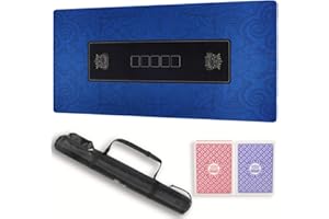 GUTSHOT Foldable Casino Quality Poker Mat | Water Resistant Poker Table Cloth, Soft Multi-Spandex | Waterproof, Noise-Free Gameplay | Includes Carrying Bag and 2 Gift Poker Card Packs