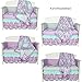 Purple Crib Bedding, Zoe 8-In-1 Floral Patchwork Baby Bedding Set by The Peanut Shell
