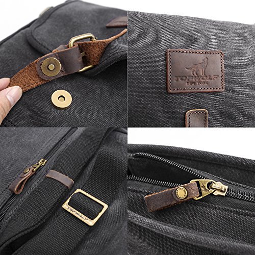 4 Messenger+TOPWOLF+Crossbody+Working+Shoulder