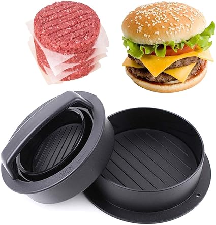 Amazon Com Leden Burger Press Hamburger Press Patty Maker For Bbq Grill 3 In 1 Non Stick Stuffed Burger Mold Kitchen Tool Beef Patties And Sliders Garden Outdoor