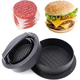Leden Burger Press Hamburger Press Patty Maker for BBQ Grill 3-in-1 | Non Stick Stuffed Burger Mold, Beef Patties and Sliders, Barbecue Grill Accessories Kitchen Tool for Grilling