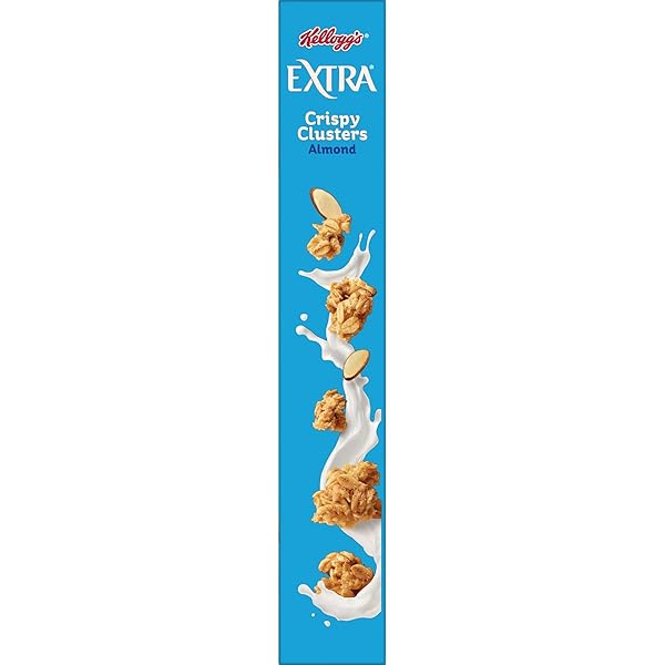 KELLOGG’S EXTRA GRANOLA CEREAL, FIBER CEREAL, FAMILY BREAKFAST, ALMOND, 20.2OZ BOX (1 BOX)