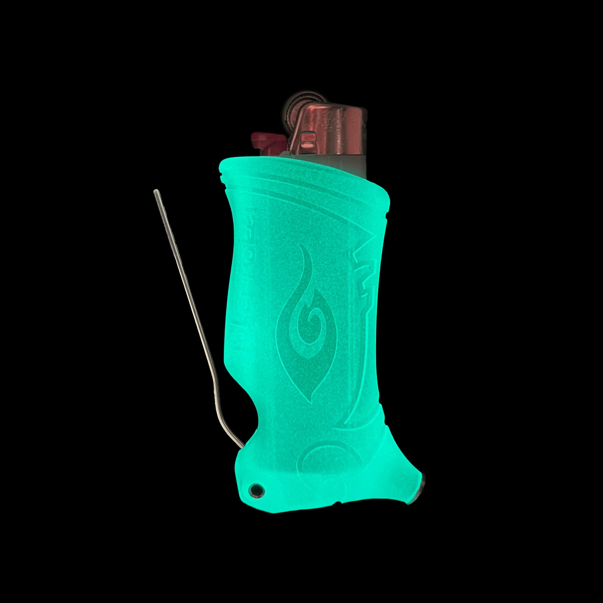Photo 1 of Toker Poker - Bic Lighter Sleeve Glow in The Dark - All Inclusive Tool for Camping and Other (Glow Green)