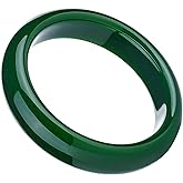 XiskCan Jade Bangle Bracelet for Women, Good Luck Gifts with Jewelry Box, OUT