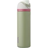 Owala FreeSip Stainless Steel Water Bottle 24 oz Grey/Green (Neo Sage)