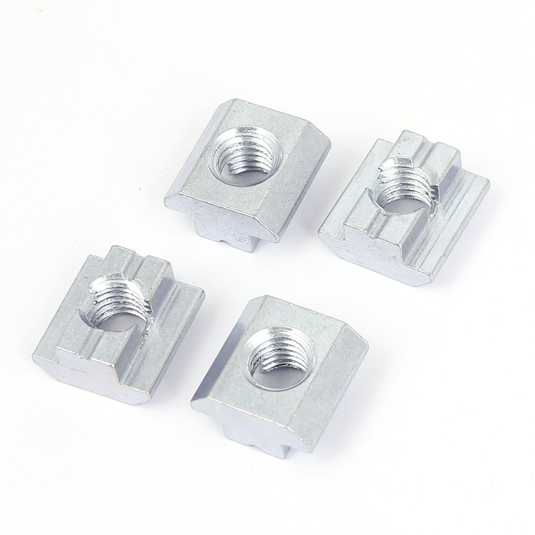 Sourcingmap M10 45 Series Metal T-Slot Nut Sliding Block Slot Nuts 4pcs
