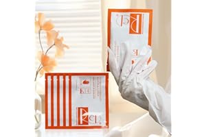 NOVAL RED NAIL DESIGN Hand Masks Moisturizing Gloves with Collagen & Keratin for Nail Spa Salon (3 Pairs