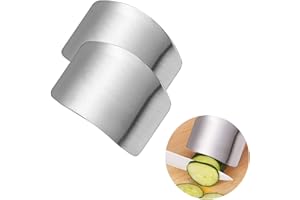ZOCONE 2 PCs Finger Guard For Cutting Kitchen Tool Finger Guard Stainless Steel Finger Protector Avoid Hurting When Slicing and Dicing Kitchen Safe Chop Cut Tool (PH0088)