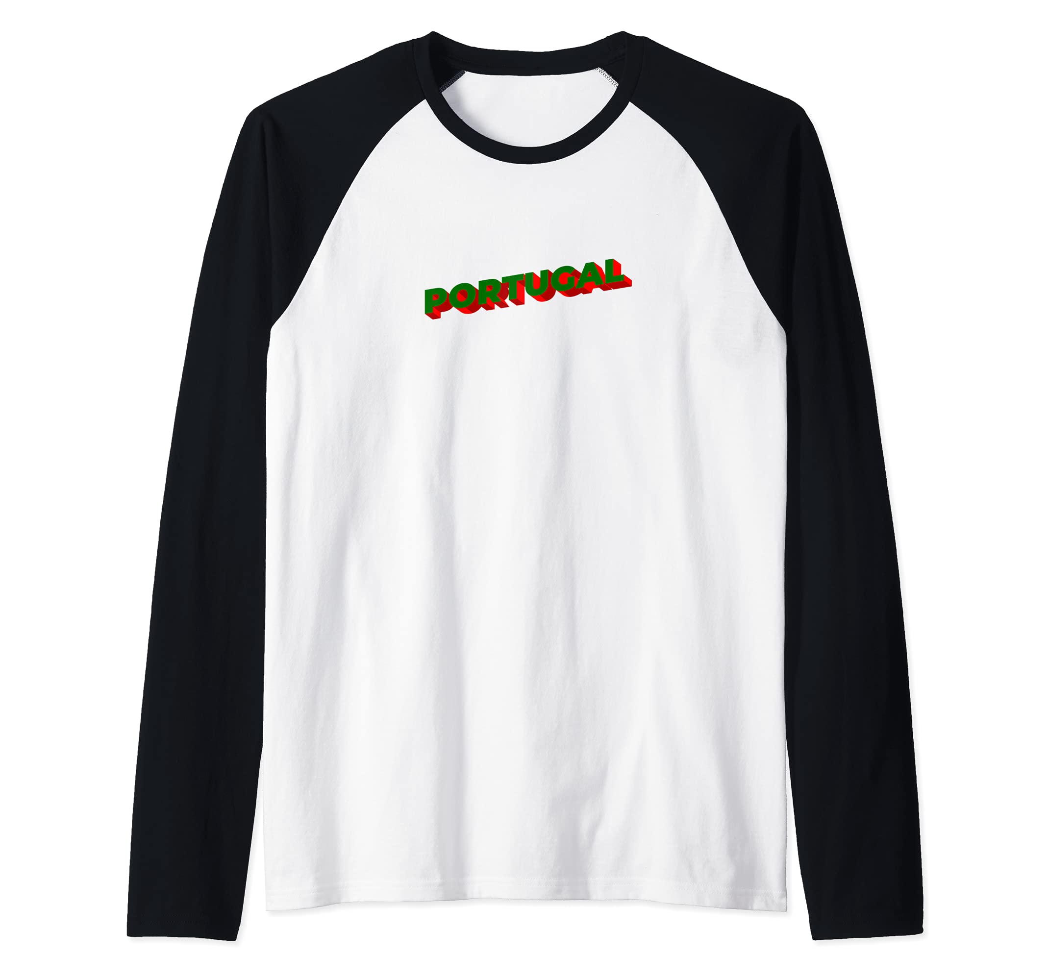 Flag Portugal Raglan Baseball Tee