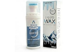 ANDYOUSKI 100ml Universal Liquid Ski & Snowboard Wax - All-Temperature, No-Iron Application, Fluorine-Free Formula