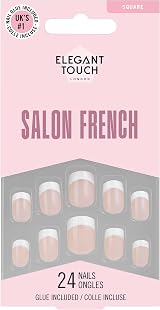 Elegant Touch French Nails 126 Brand Press On Nails Gloss Pink Tip