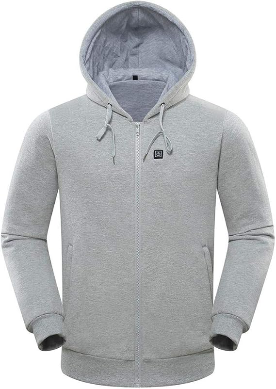 heresell Heated Hoodie Temperature Controllable USB Charging Heated