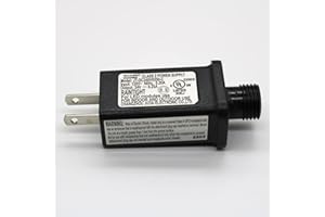 DREAMWORTH 24V 6W LED Controller Class 2 Power Supply LED Transformer, Low Voltage Transformer US Plug for LED Light Indoor Outdoor Steady On Mode, not Fit for 8 Mode