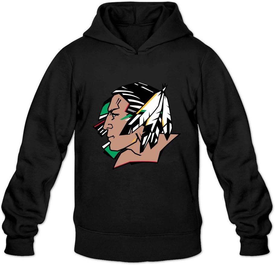 YOGUYA Men's Und Fighting Sioux Hoodie Shirt Black M