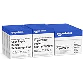 Amazon Basics Multipurpose Copy Printer Paper, 20 lb, 8.5 x 11 Inches, 10 Reams (5,000 Sheets), 92 Bright White