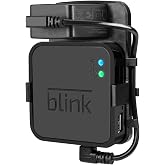 Outlet Wall Mount for Blink Sync Module 2, Mount Bracket Holder for Bink Ourdoor Indoor Camera Security with No Messy Easy to Move (Black)