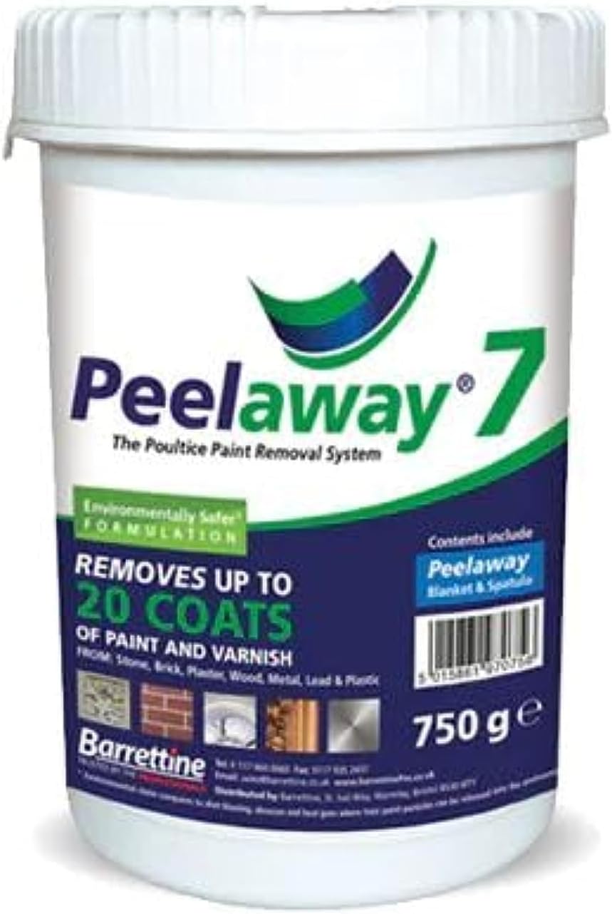 Barrettine PeelAway 7 Paint Remover - 750g, Safe Low Odour Poultice